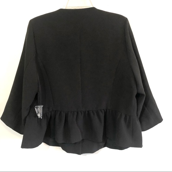 ModCloth NWOT black button front blazer peacoat - Picture 5 of 8